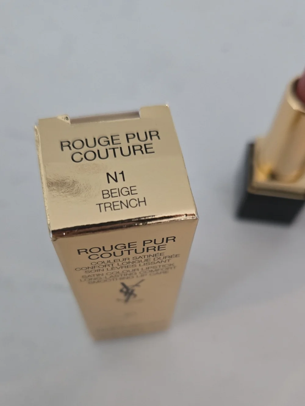New In Box Never Used YSL lipstick N1 ROUGE PUR COUTURE N1 Beige Trench Lipstick